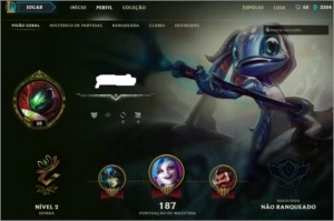Conta Prata S7  82 Champ e 98 skin com EZ Pulsefire. - League of Legends LOL