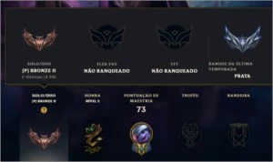 Conta lol MMR ouro (ADC) - League of Legends