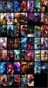 CONTA LEAGUE OF LEGENDS > GOLD 1 75 PDL (47 SKINS) LOL