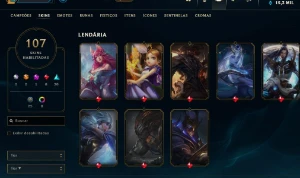 Conta League Of Legends 108 Skins Ouro LOL