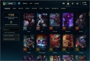 Conta unranked com Rammus Rei e Kayle Juiza - League of Legends LOL