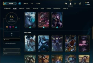 Conta unranked com Rammus Rei e Kayle Juiza - League of Legends LOL