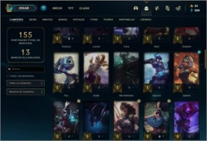 Conta (ex D1) platina 3 e plat 1 com 65 champs e 16 skins - League of Legends LOL