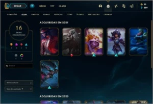 Conta (ex D1) platina 3 e plat 1 com 65 champs e 16 skins - League of Legends LOL