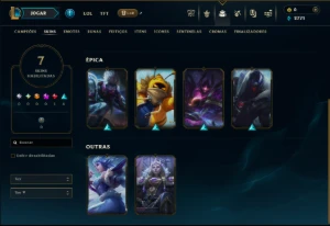 Conta Ouro 2 com 55 Champs e 7 Skins - League of Legends LOL