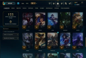 Conta Ouro 2 com 55 Champs e 7 Skins - League of Legends LOL