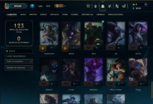 Conta Ouro 2 com 55 Champs e 7 Skins - League of Legends LOL