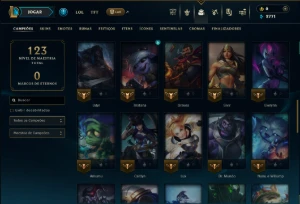 Conta Ouro 2 com 55 Champs e 7 Skins - League of Legends LOL