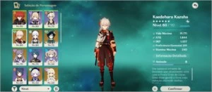 AR 51/ Server America 6 T5 e 2 armas - Genshin Impact