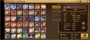 Conta early game LD Juliene + 18 lvl 40 e 8 NAT 5 - Summoners War