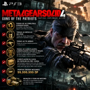 Metal Gear Solid 4 Guns of The Patriots (PS5) - SAVE MAXIMO! - Outros