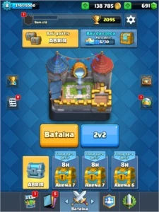 Clash Royale Lv8/Ar7 - 4 Lendárias / Ouro 140K - Apenas iOS