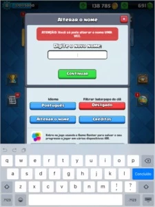 Clash Royale Lv8/Ar7 - 4 Lendárias / Ouro 140K - Apenas iOS