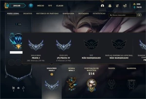 Conta prata 1 com 71 Champs e 50 Skins - League of Legends LOL