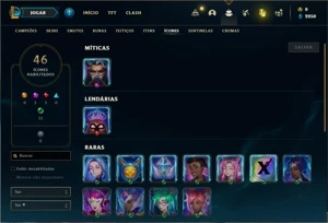 Conta prata 3 com 28 Champs e 3 Skins + 3 Fragmentos - League of Legends LOL