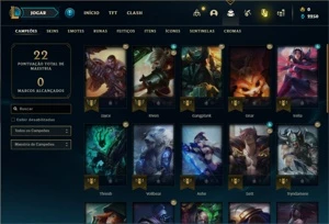 Conta prata 3 com 28 Champs e 3 Skins + 3 Fragmentos - League of Legends LOL