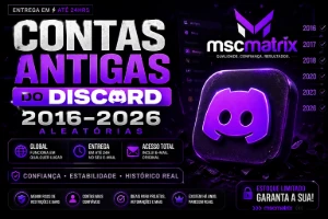 🚀 Contas Antigas Do Discord | 2016–2026 (Aleatórias) 🚀