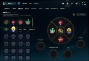 Conta ouro 4 com 6 skins e 40 champs ( MAIN JG ) - League of Legends LOL