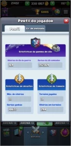 Clash Royale Nível 13 Várias cartas fulls 330k de ouro e etc