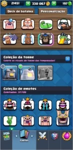 Clash Royale Nível 13 Várias cartas fulls 330k de ouro e etc