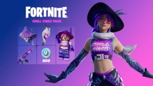 pacote Fortnite - Chill Vibez Pack + 600 V-Bucks