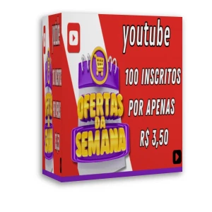 Promoção Relâmpago: Cem Inscritos no YouTube por Apenas 3,50 - Redes Sociais