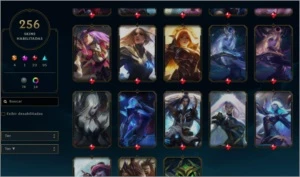 Conta bem cuidada, 256 Skins Platina 4 e muito conteudo! - League of Legends LOL