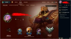 Conta LoL - Ouro 4 S7 Unranked S8 - League of Legends