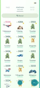 Conta Pokémon GO - Diversos lendários e megas