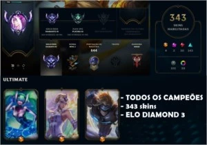 Conta de LOL (+ skin valorant e LOR) - League of Legends
