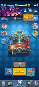 conta do clash com 9563 trofeus 1122 gemas e 3.535.646 ouro - Clash Royale
