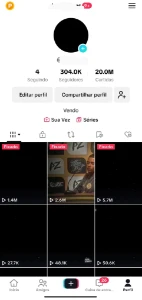 Tiktok 300k +20M curtidas - Redes Sociais