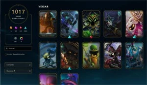 Conta com 1012 Skins (Quase todas Lendárias) - League of Legends LOL