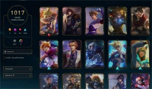 Conta com 1012 Skins (Quase todas Lendárias) - League of Legends LOL