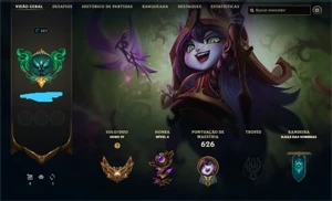 CONTA GOLD 4 (MMR GOLD1/PLATINA) TODOS OS CHAMPS E 264 SKINS - League of Legends LOL