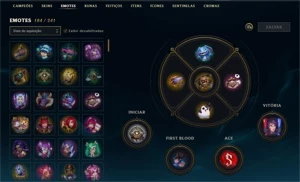 CONTA GOLD 4 (MMR GOLD1/PLATINA) TODOS OS CHAMPS E 264 SKINS - League of Legends LOL