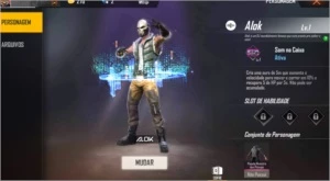Conta Alok +  Conjunto Rei Caveira - Free Fire