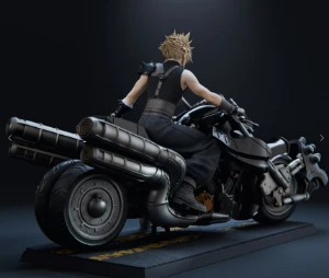 Cloud Ff7 Filme Moto 3D Stl - Outros