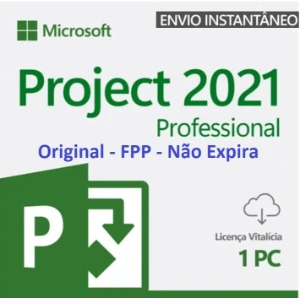 Licença Project 2021 Plus Professional Original Vitalício - Softwares e Licenças