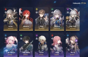 Conta de Honkai Star Rail Bronya+Cone, Jing, Welt e Himeko - Outros
