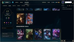Conta lol League of legends Borda Ouro 63 Champs Torrando
