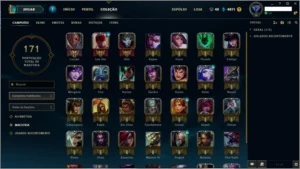 Conta lol League of legends Borda Ouro 63 Champs Torrando