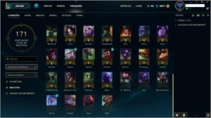 Conta lol League of legends Borda Ouro 63 Champs Torrando