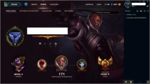Conta lol League of legends Borda Ouro 63 Champs Torrando