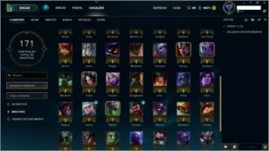 Conta lol League of legends Borda Ouro 63 Champs Torrando