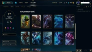 Conta lol League of legends Borda Ouro 63 Champs Torrando