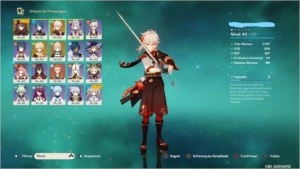 Hutao + Kazuha + Jean + Arma 5 estrelas - Genshin Impact