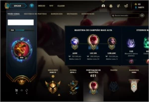 Conta ouro 4 com TODOS os champs e 118 skins MAIN MID / ADC - League of Legends LOL