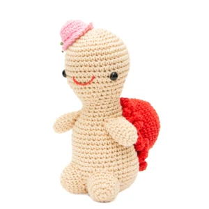 Tartaruga com Casco Colorido e Chapéu Rosa - Artesanato e Personalizados
