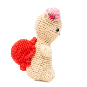 Tartaruga com Casco Colorido e Chapéu Rosa